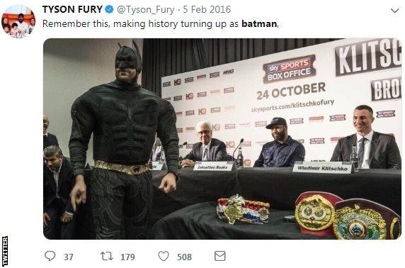 Tyson Fury twitter