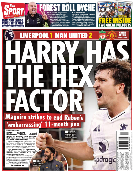 Star back page: 'Harry has the hex factor'