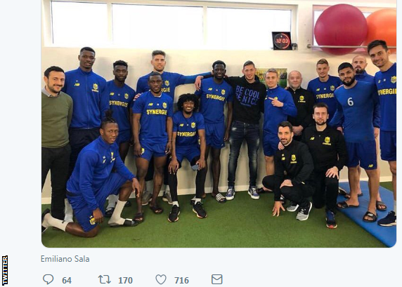 Emiliano Sala last tweet