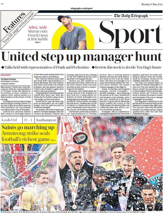 The Daily Telegraph sports section