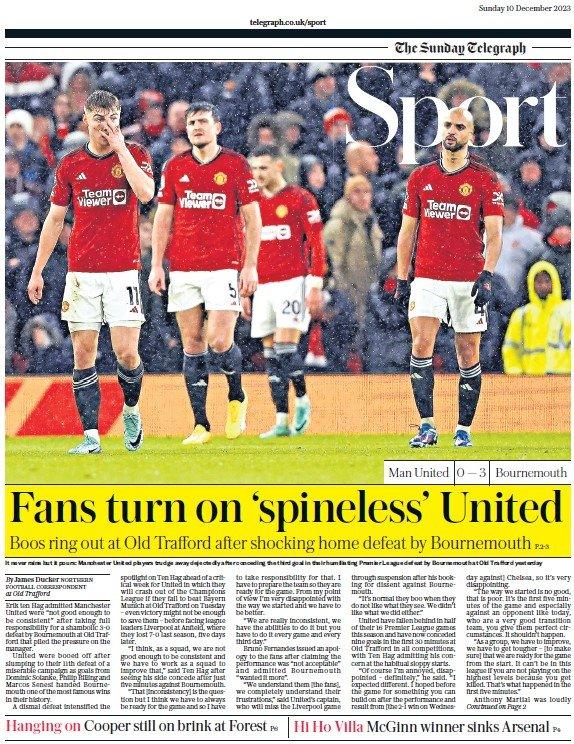 The Sunday Telegraph sports section