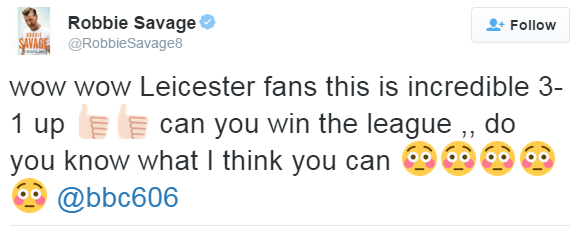 Robbie Savage tweet