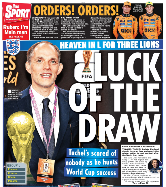  'Luck of the draw'