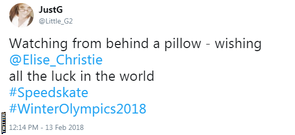 Elise Christie tweet