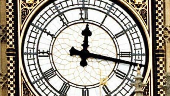 Clockface at the Palace of Westminster