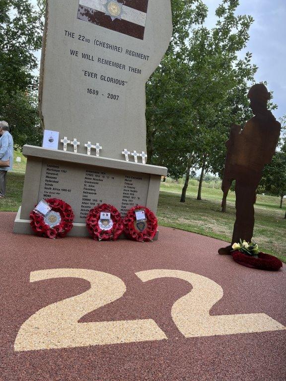 The memorial to the former Cheshire Regiment