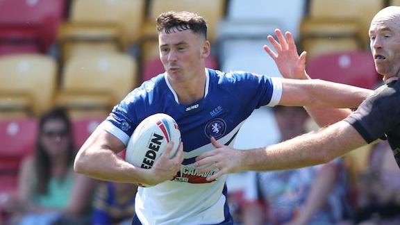 Andrew Badrock in action for Swinton Lions