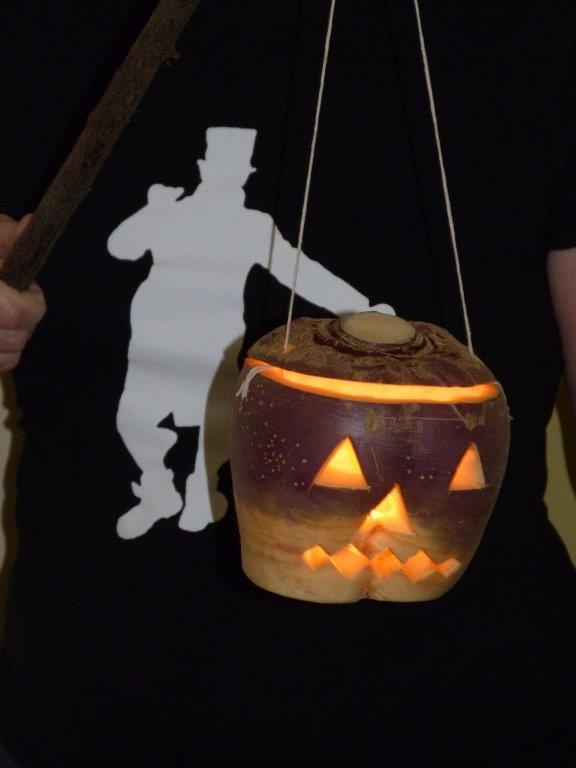 Your pictures of the traditional Halloween neep lantern - BBC News