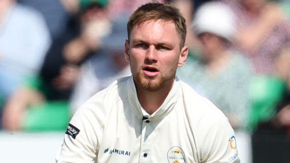Derbyshire bowler Jack Morley