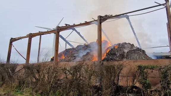 Barn fire