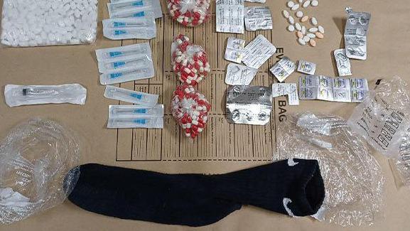 Socks filled with drugs found near HMP Ranby
