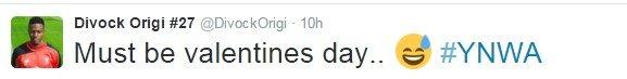 Divock Origi mentioned his close encounter with a Liverpool fan on Twitter