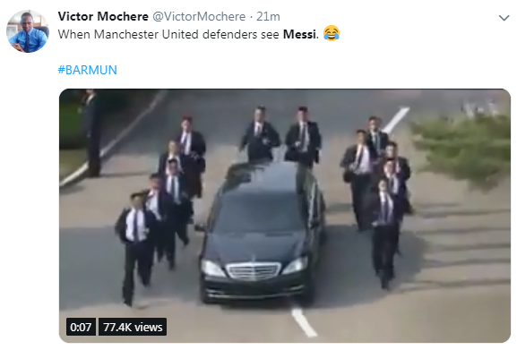 Victor Mochere tweet on Lionel Messi