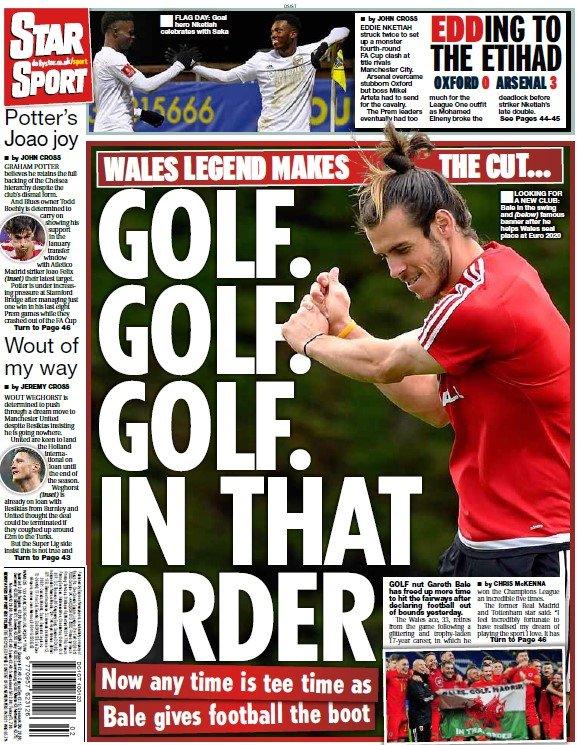 The back page of the Daily Star