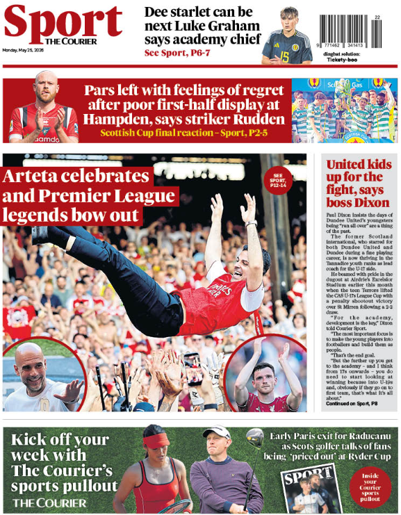 The Courier back page