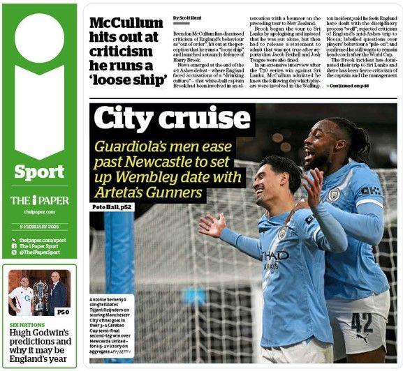 The i Paper back page