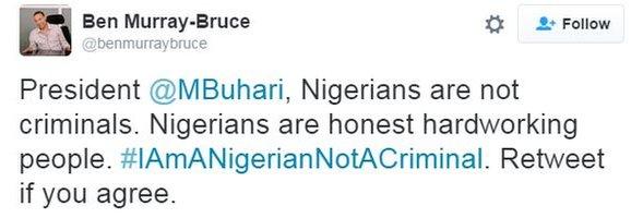 Tweet by senator Ben Bruce-Murray