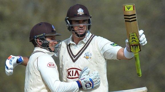 Kevin Pietersen celebrates his century