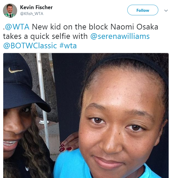 Naomi Osaka and Serena Williams