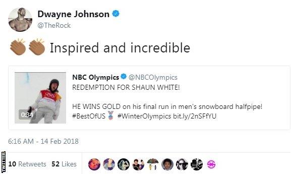 Shaun White tweet