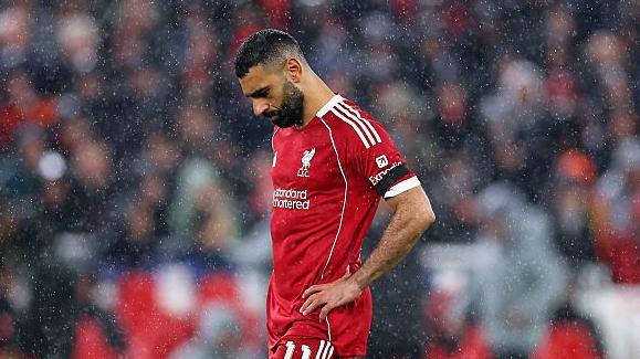 Mohammed Salah deject for Liverpool
