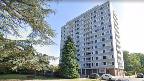 Bury Court flats in Church Lane, Bedford