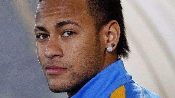 A file picture dated 01 January 2016 shows FC Barcelona"s Brazilian striker Neymar during a training session in Barcelona, northeastern Spain