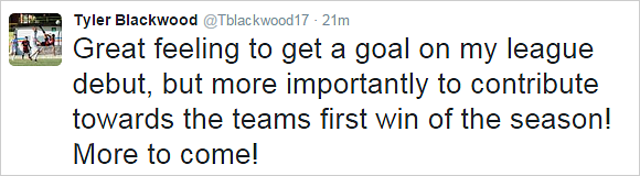 Tyler Blackwood tweet