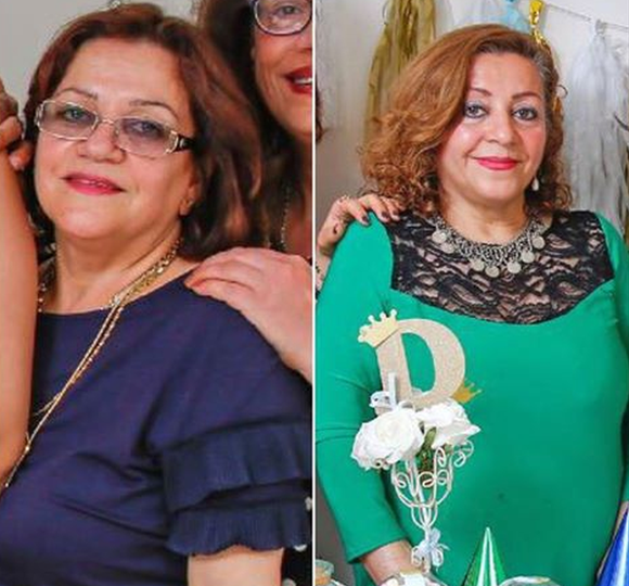 Sakineh Afrasehabi (left) and sister Fatima Afrasiabi