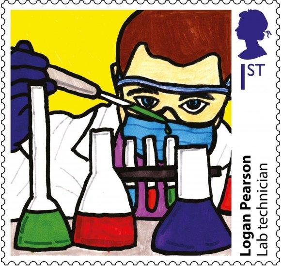 Lab technician stamp