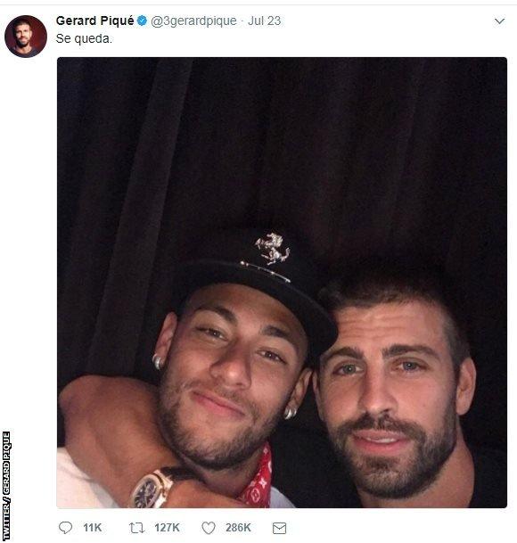 Neymar and Pique