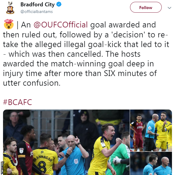 Bradford City Twitter