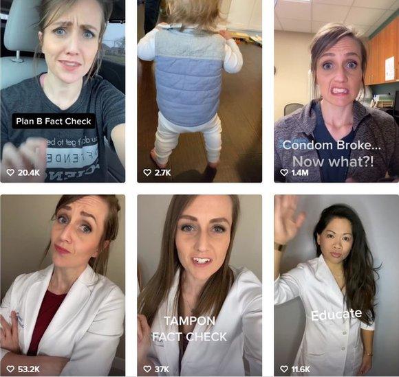 Videos about health get millions of views in TikTok