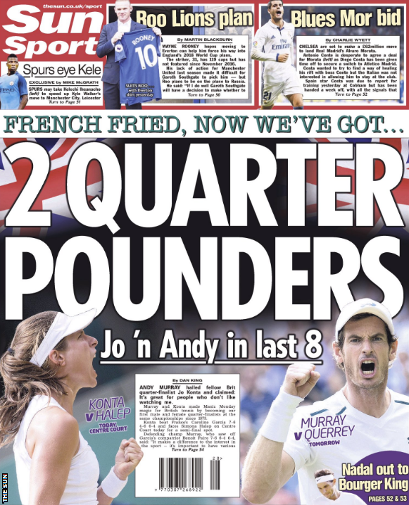 The Sun references Chelsea's move for Alvaro Morata