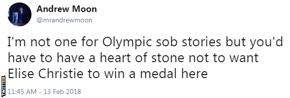 Elise Christie tweet