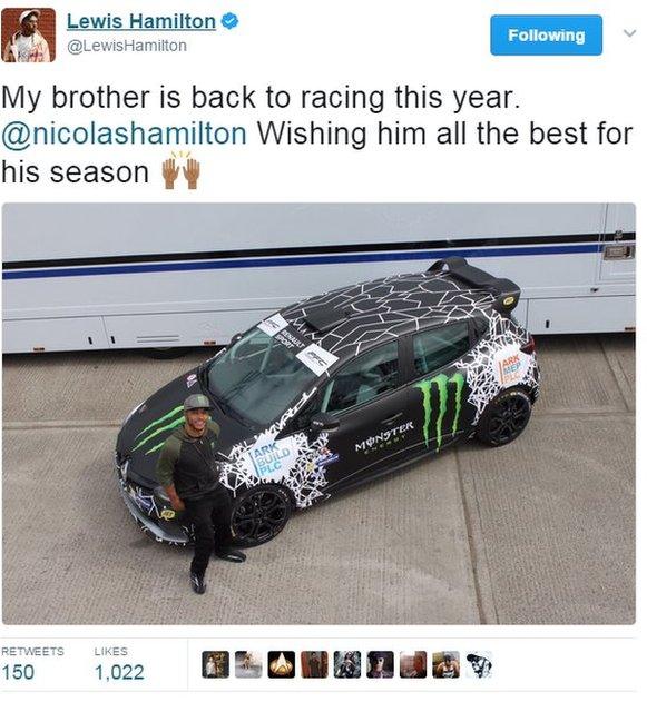 Lewis Hamilton's brother