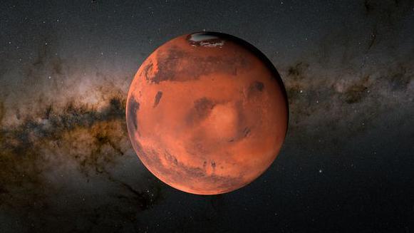 An illustration of Mars.