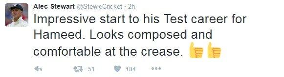 Alec Stewart tweet