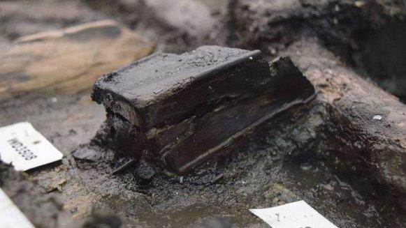 Wooden box at Bronze Age site