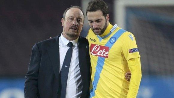 Rafael Benitez and Gonzalo Higuain