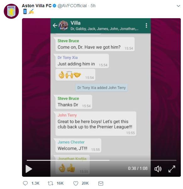 Aston Villa twitter