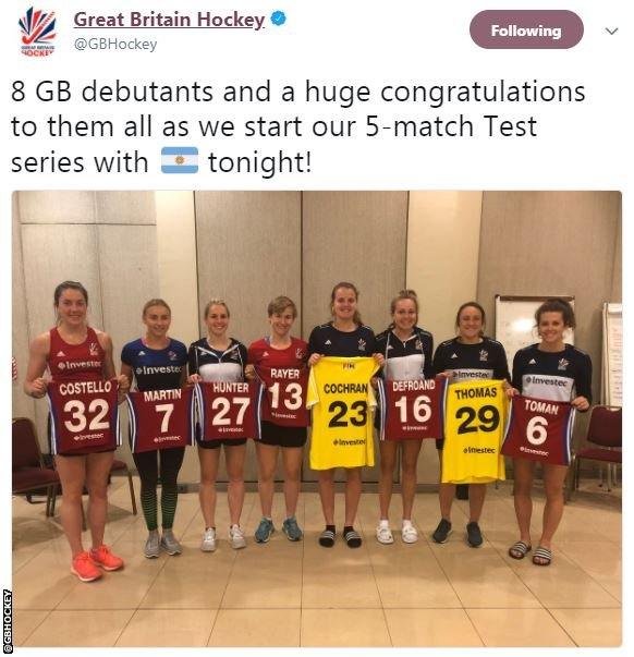 GB Hockey debutants