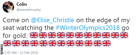 Elise Christie tweet