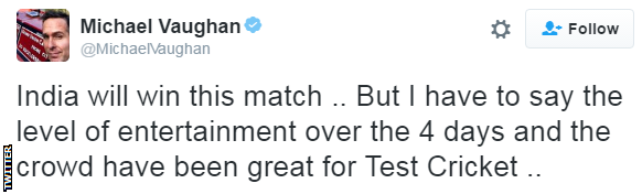 Michael Vaughan tweet