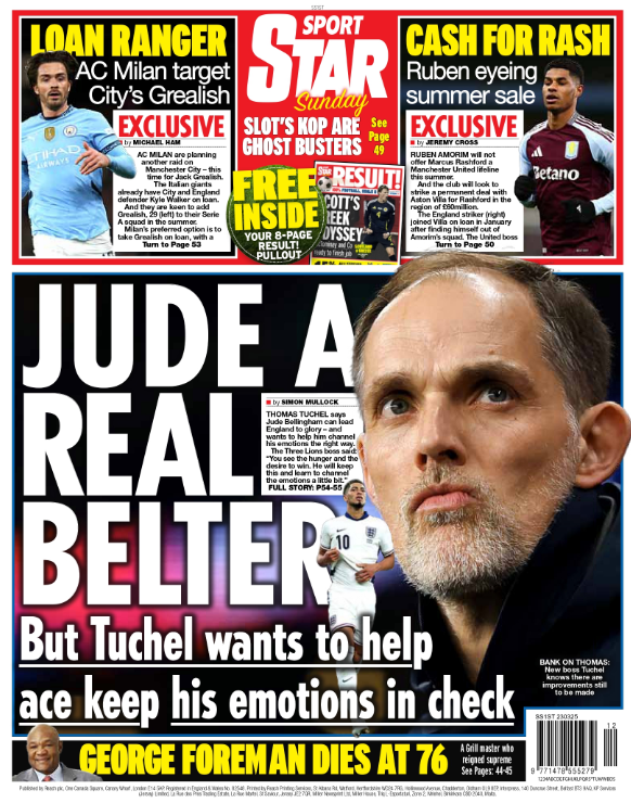 Sunday Star back page