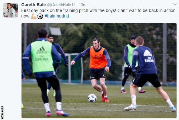 Gareth Bale tweet