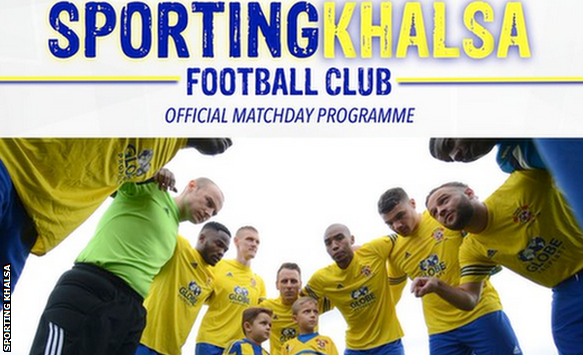 Sporting Khalsa's matchday programme for the visit of FC United