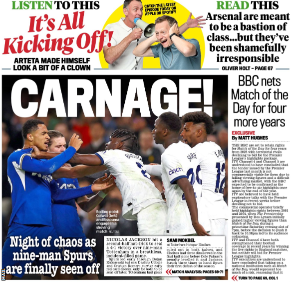 Mail back page