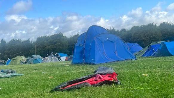 Campsite at Leeds Festival