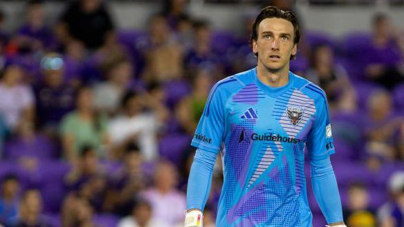Tyler Miller in action for DC United in 2024